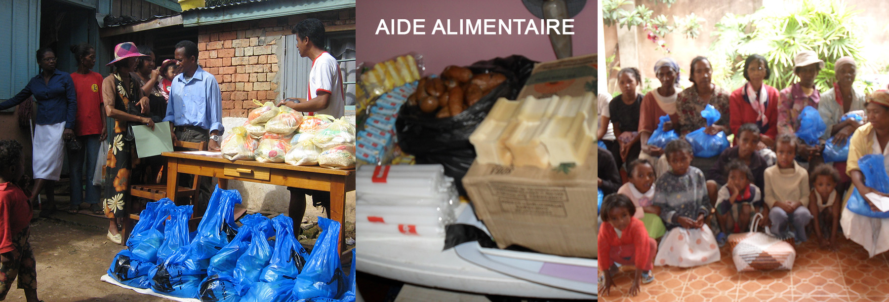 DISTRIBUTION DE PANIERS ALIMENTAIRES DANS LES QUARTIERS D'ANTANANARIVO